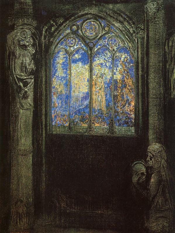 Odilon Redon Stained Glass Window oil painting image